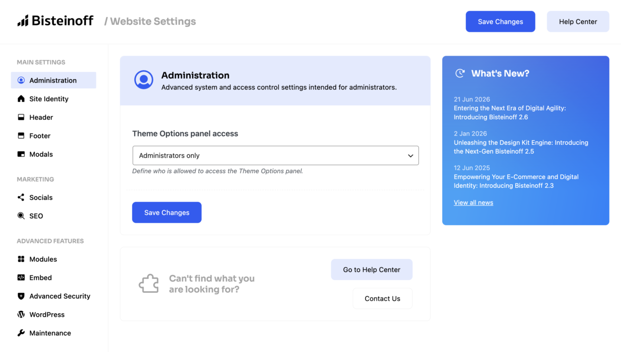 wordpress theme site settings wordpress theme site settings